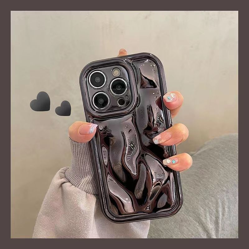 Applicable To Iphone14promax 13 Phone Case Advanced Sense Electric Ferry Corrugated Mobile Phone Case