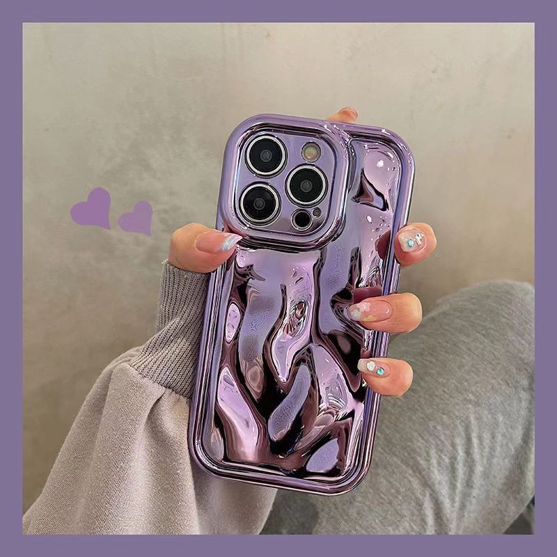 Applicable To Iphone14promax 13 Phone Case Advanced Sense Electric Ferry Corrugated Mobile Phone Case