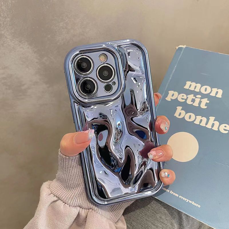 Applicable To Iphone14promax 13 Phone Case Advanced Sense Electric Ferry Corrugated Mobile Phone Case