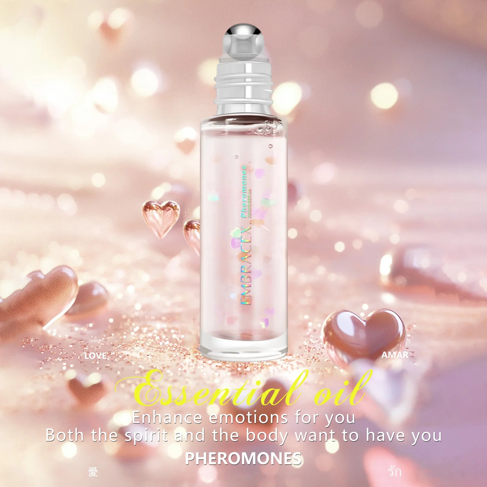 20ml Pheromone Perfumes Essential Oils Pheromone Perfume Women Crazy In Love Oil Roll On Perfume Gifts Skincare