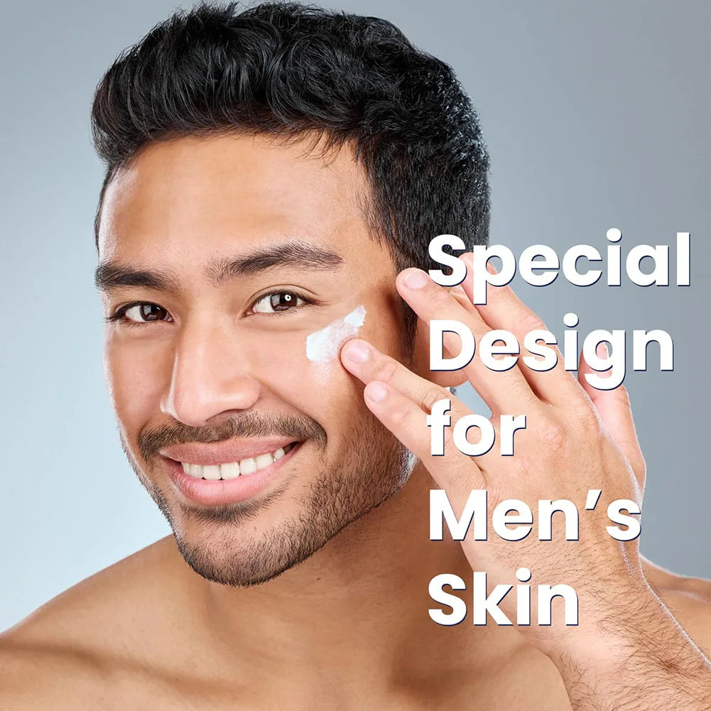 50ml 6-in-1 Men Facial Moisturizer Cream Hydrating Revitalizing Skin Care Particle Face Cream With Collagen Anti Aging & Wrinkle